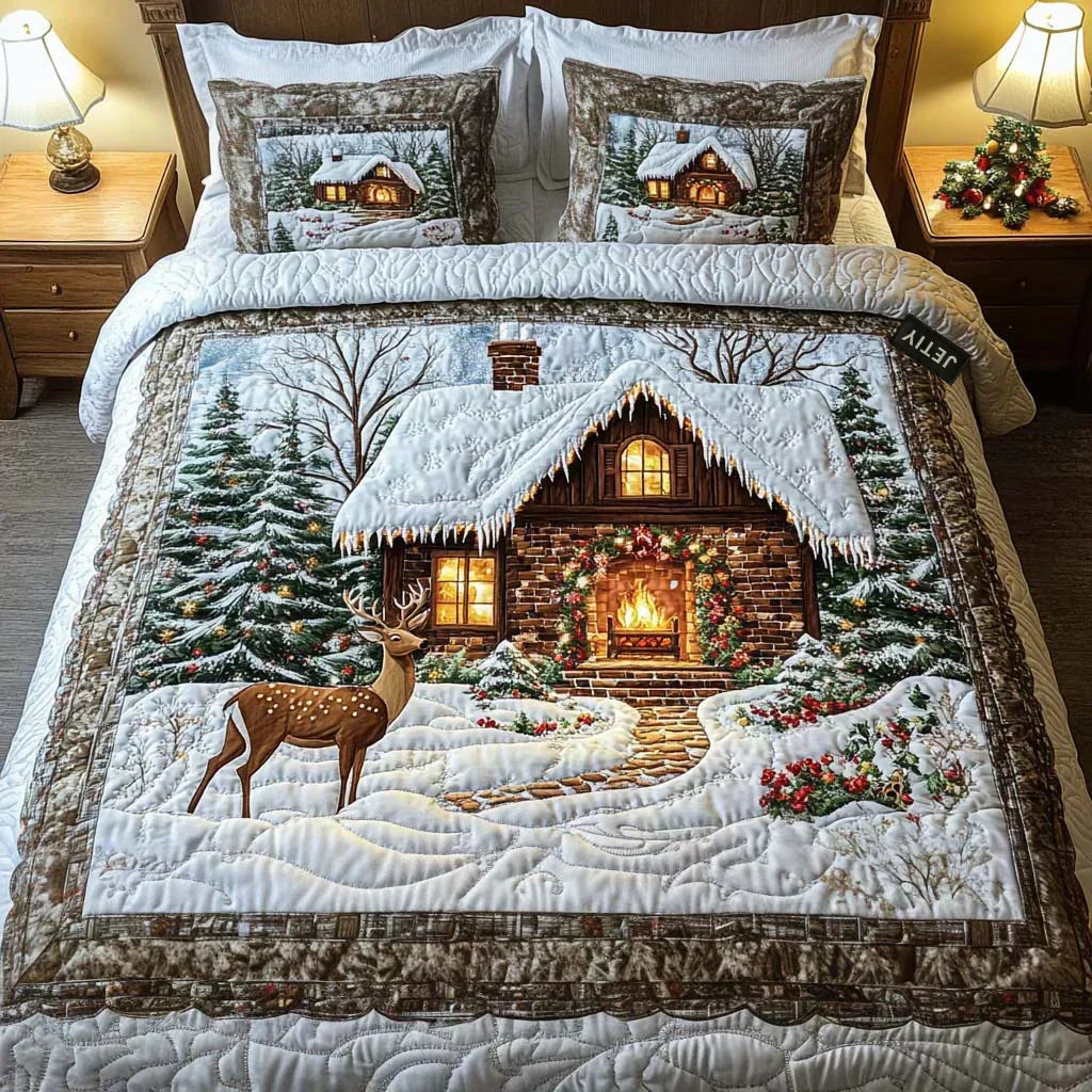 Cozy Cabin 3-Piece Quilted Bedding Set