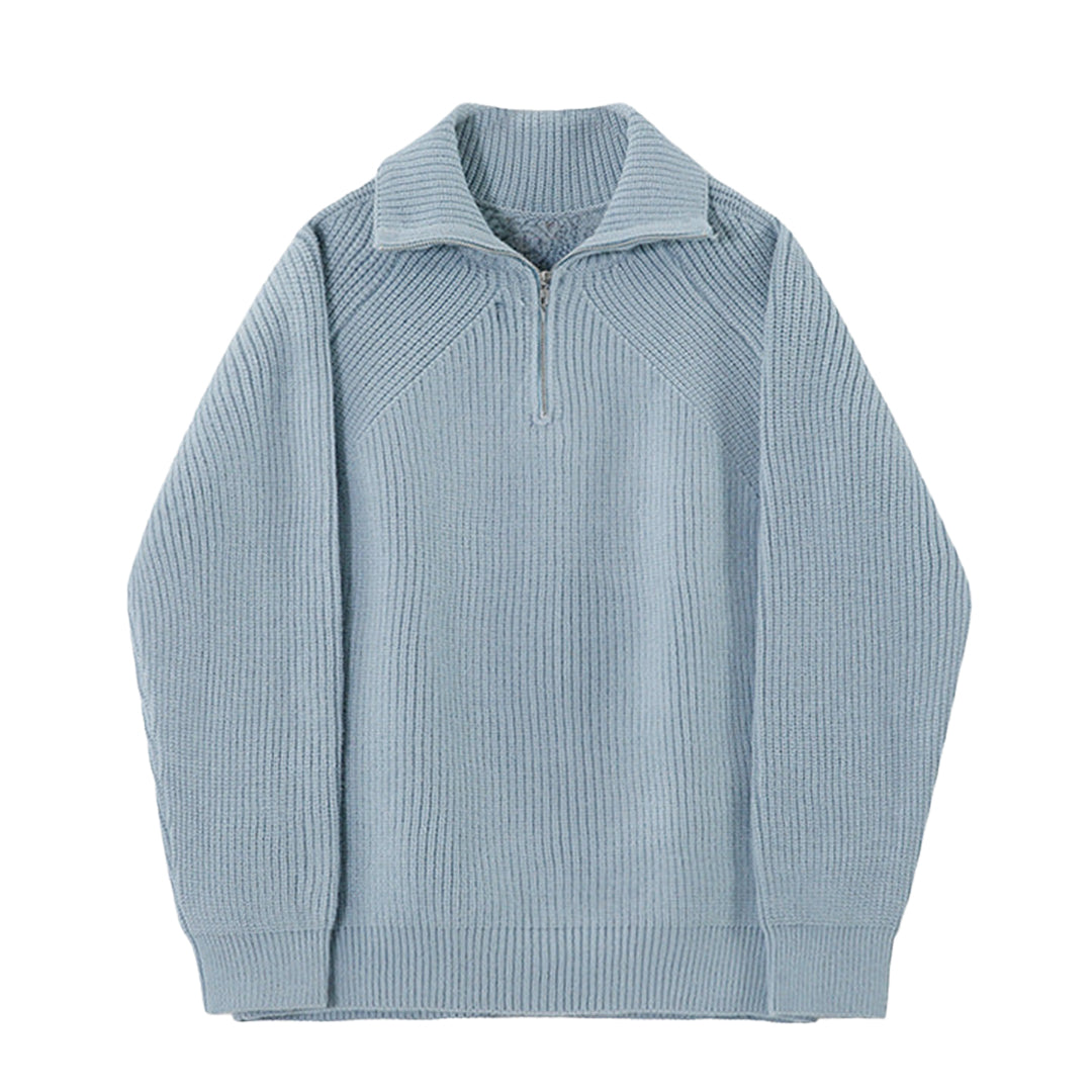 Kenneth | Quarter-Zip Azure Pullover