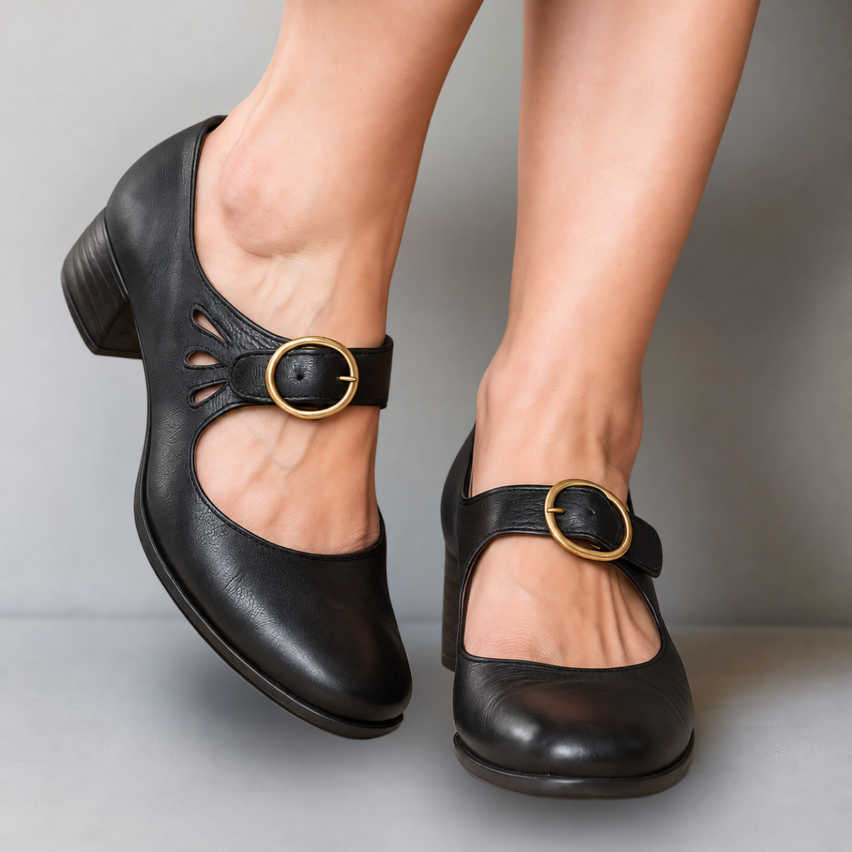 Lorraine | Mary Jane Pumps with Ankle Strap for Women