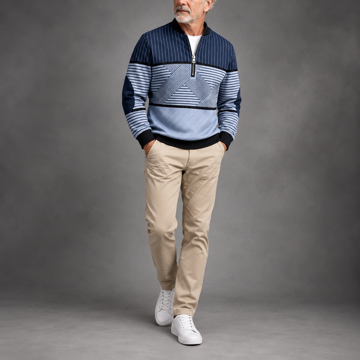 Conrad™ — Stylish Half-Zip Sweater