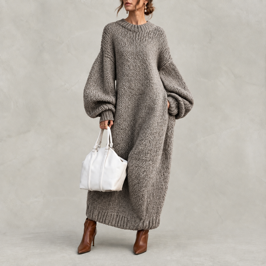 Adara Women's Oversized Knit Maxi Dress