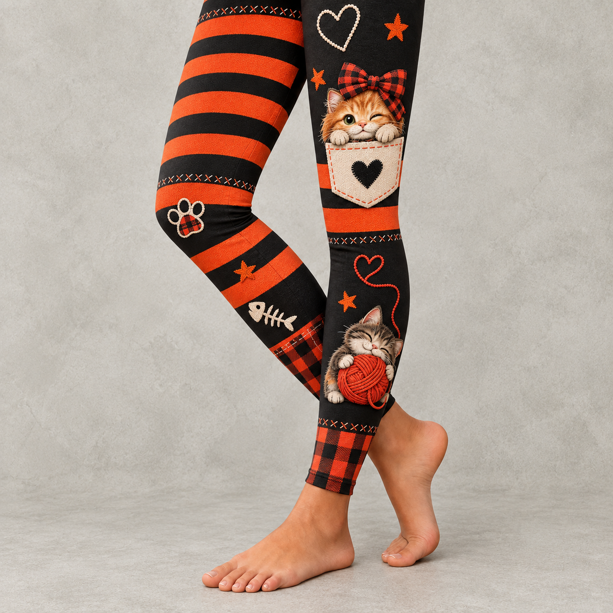 Cat Print Leggings