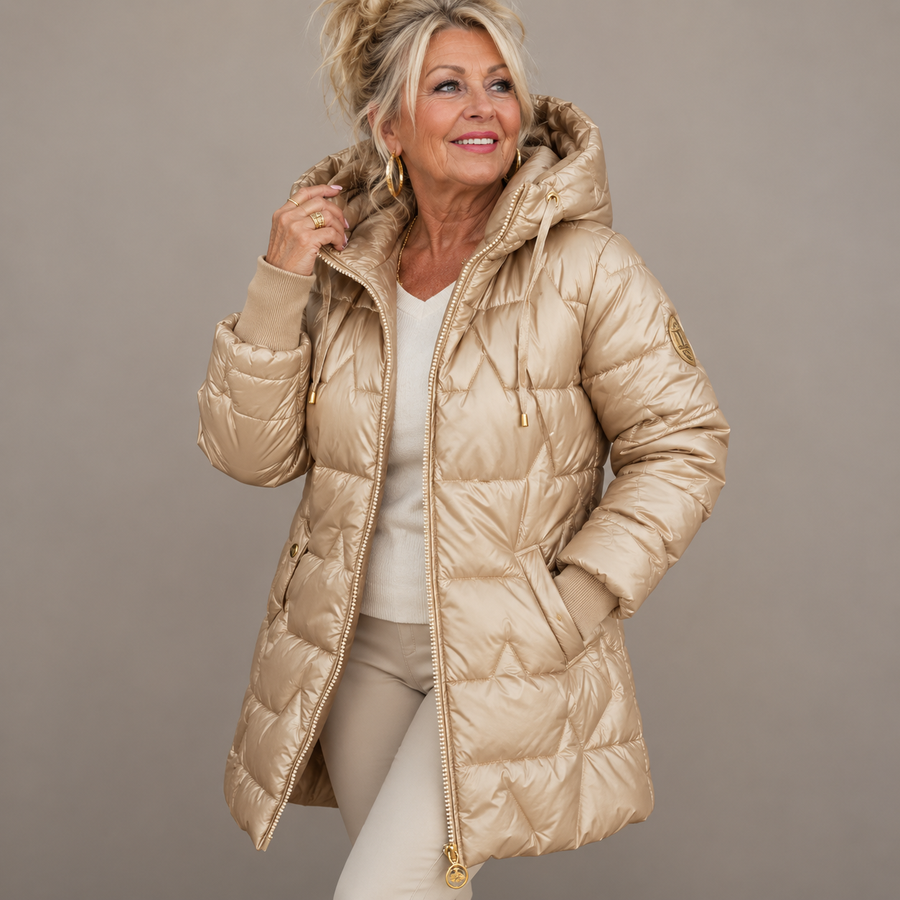 Astrid - Quilted Hooded Coat