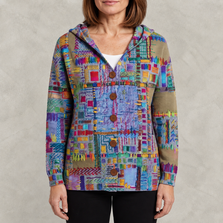 Women's Cardigan | Hooded Button-Front Longline