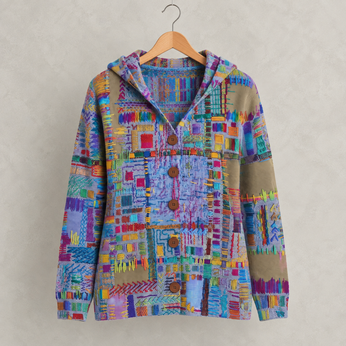 Women's Cardigan | Hooded Button-Front Longline
