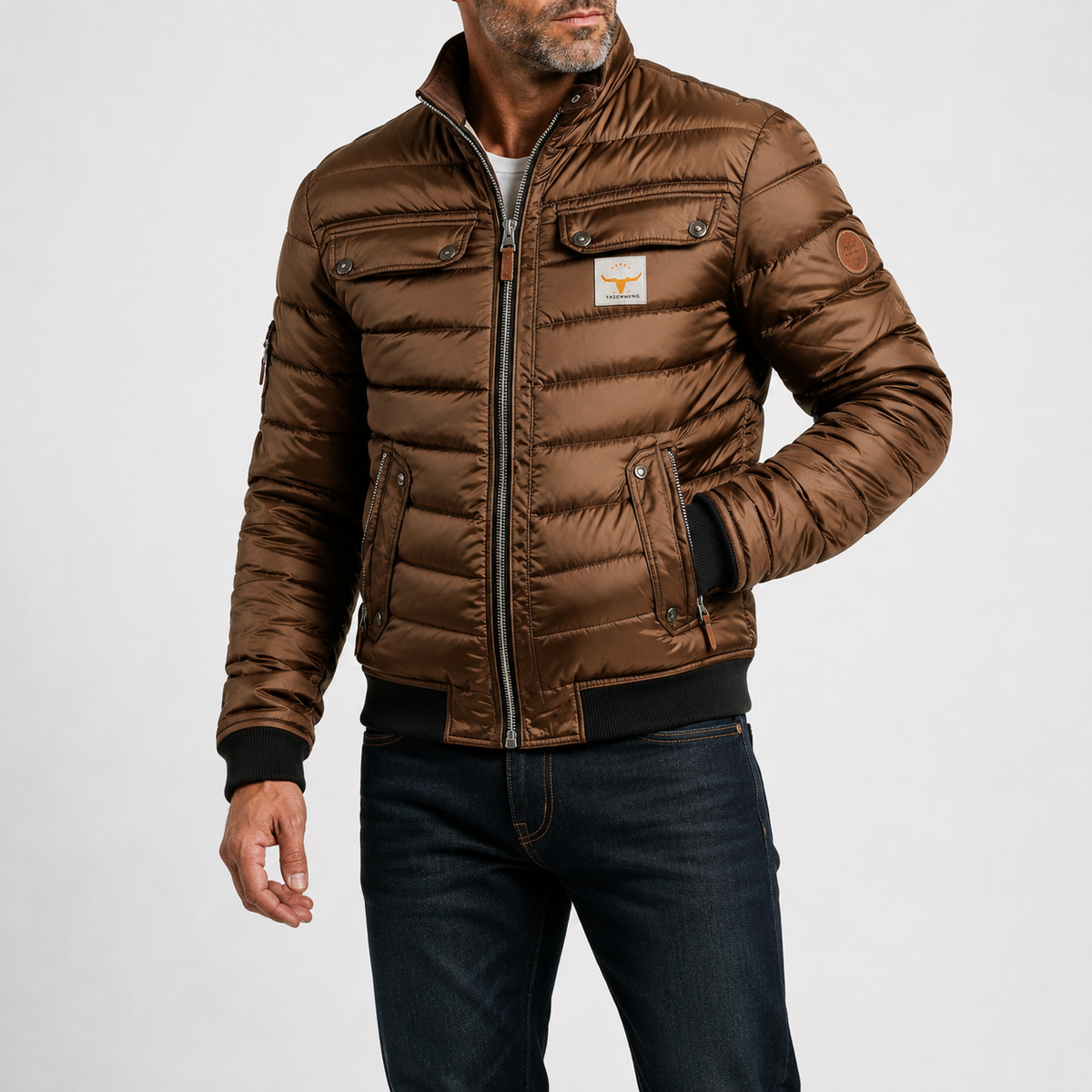 Everett | Vintage Utility Jacket with Contrast Collar