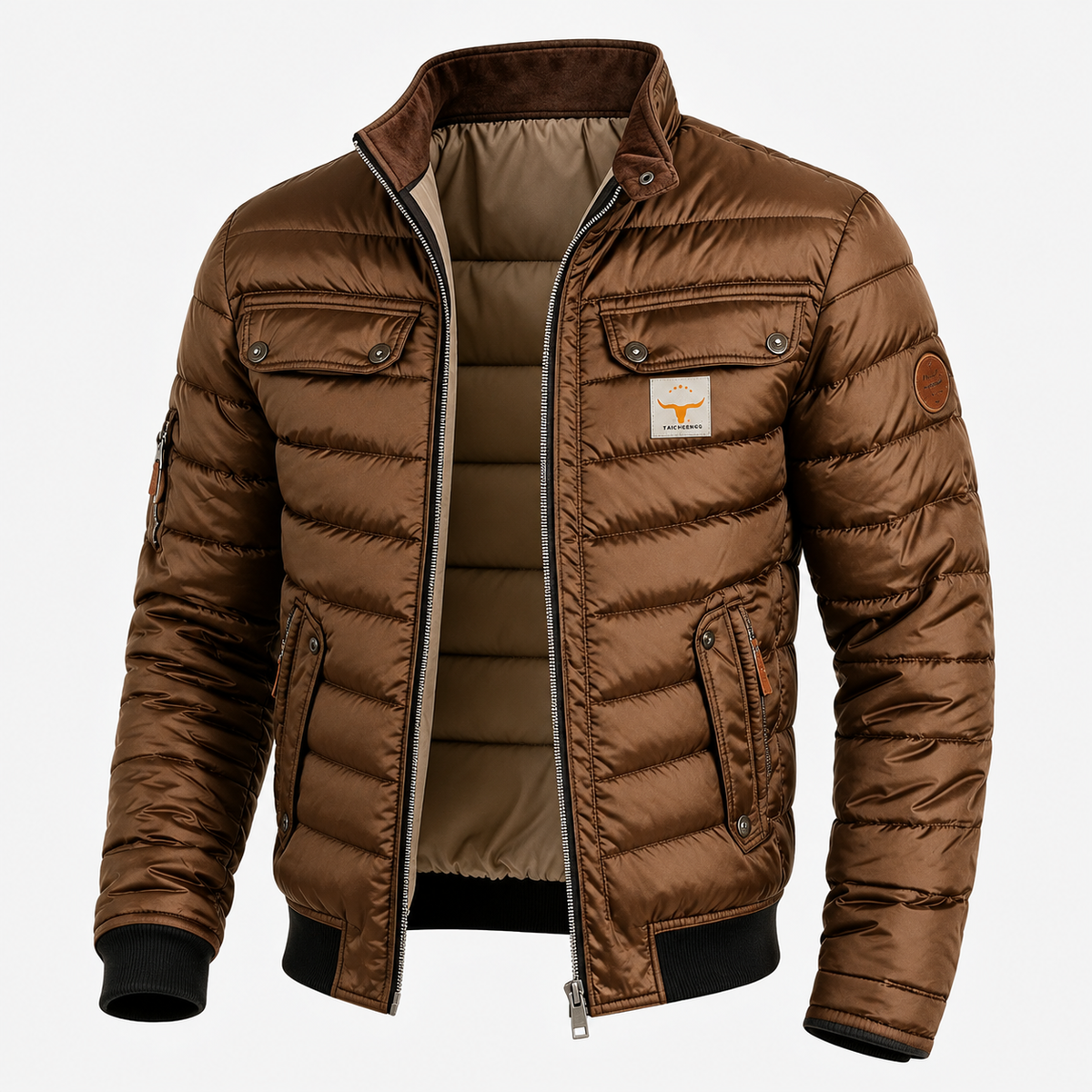 Everett | Vintage Utility Jacket with Contrast Collar