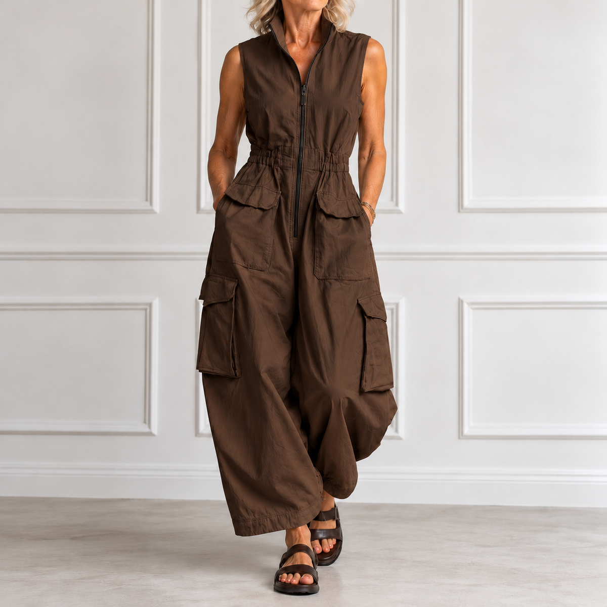 Ursula™ Utility Cargo Jumpsuit