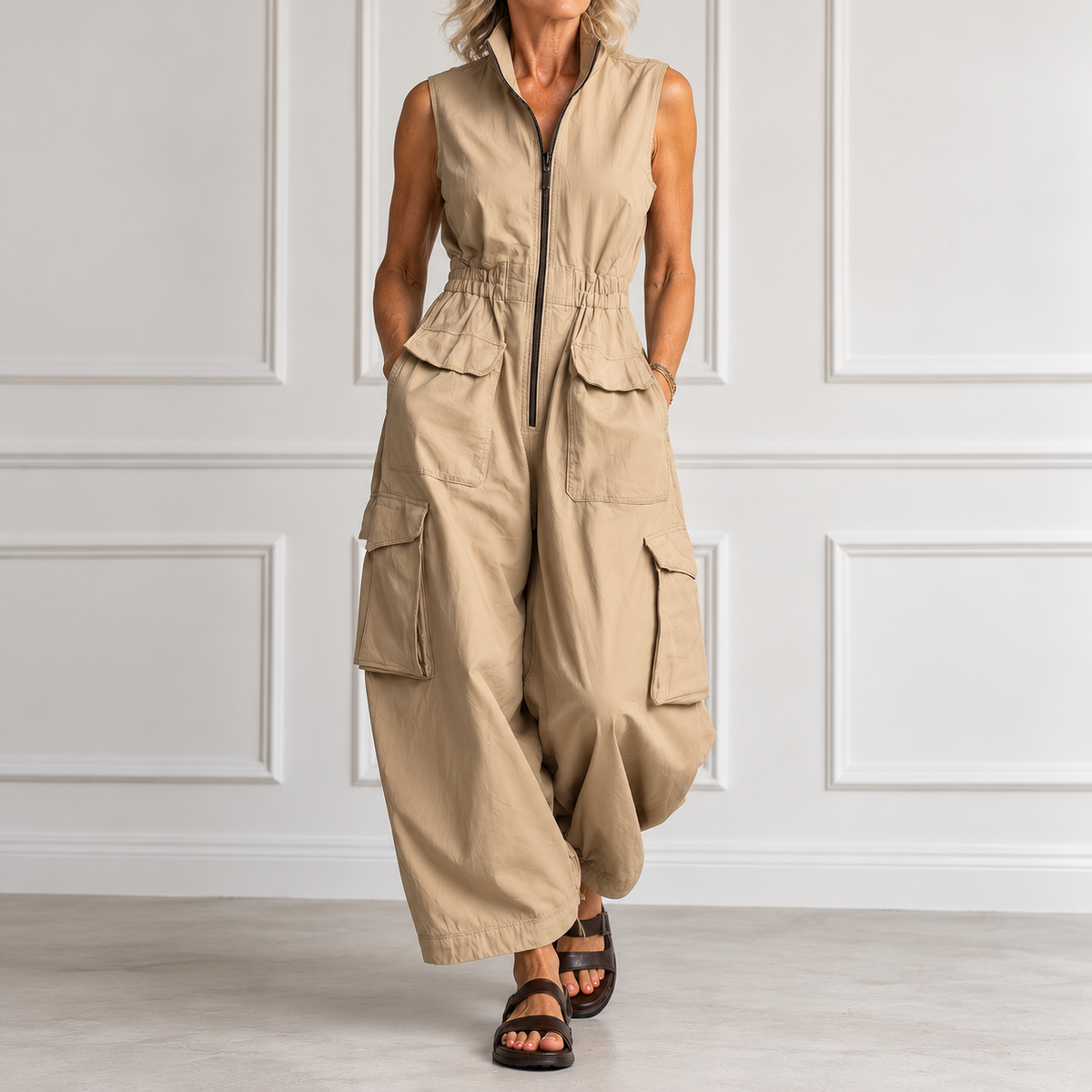 Ursula™ Utility Cargo Jumpsuit