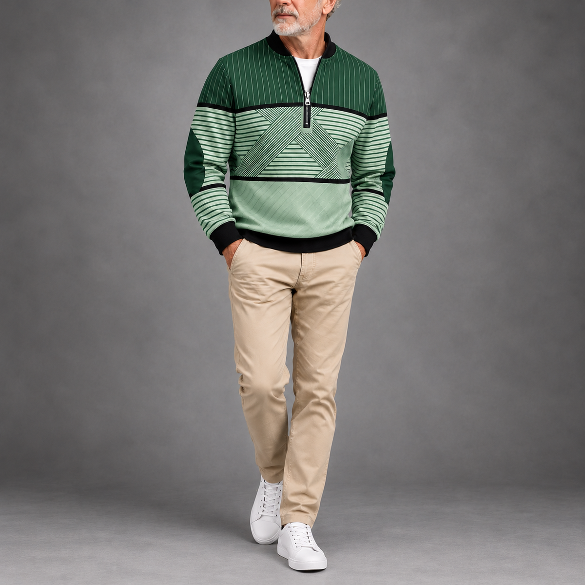 Conrad™ — Stylish Half-Zip Sweater