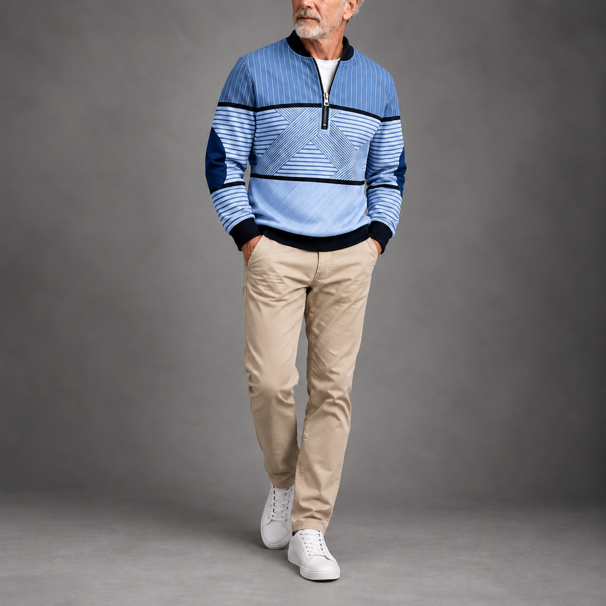 Conrad™ — Stylish Half-Zip Sweater