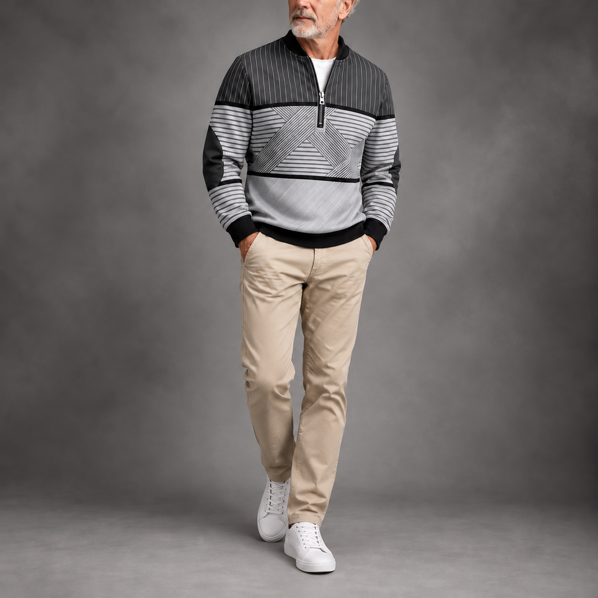 Conrad™ — Stylish Half-Zip Sweater
