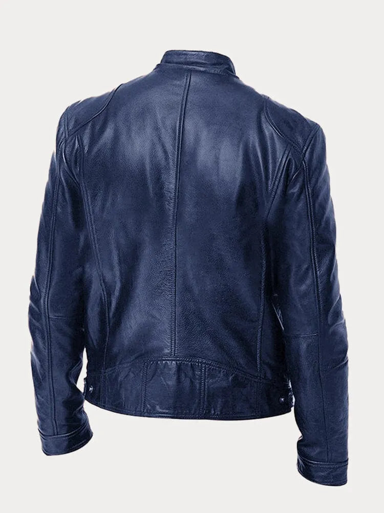 Victor | Sleek Leather Biker Jacket