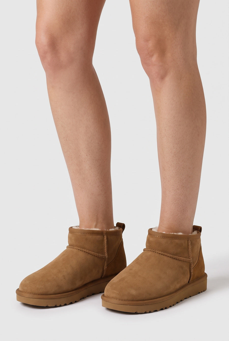 Women's Ankle Boots | Faux Fur Suede-Look