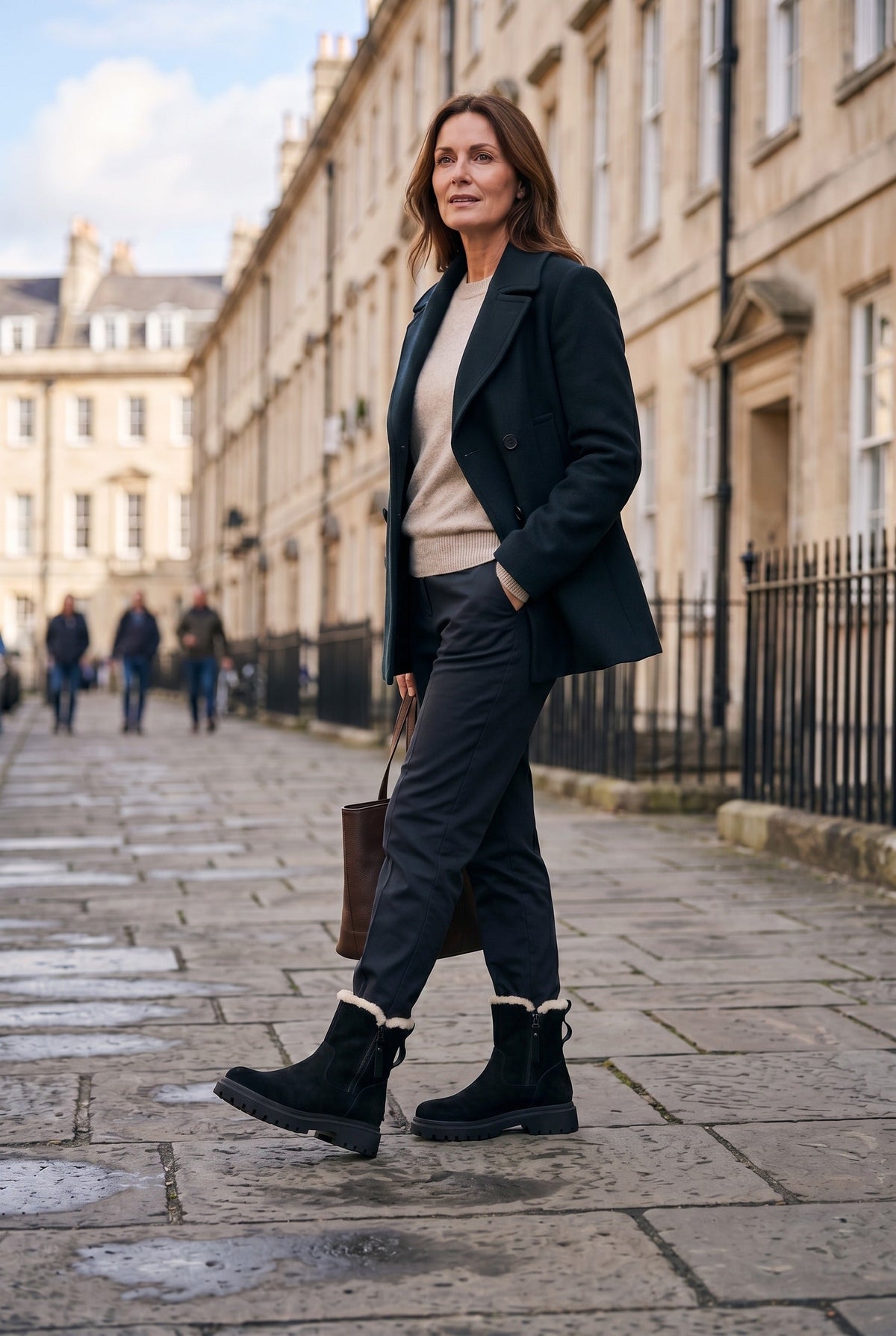 Women's Ankle Boots | Side Zip Chunky Sole