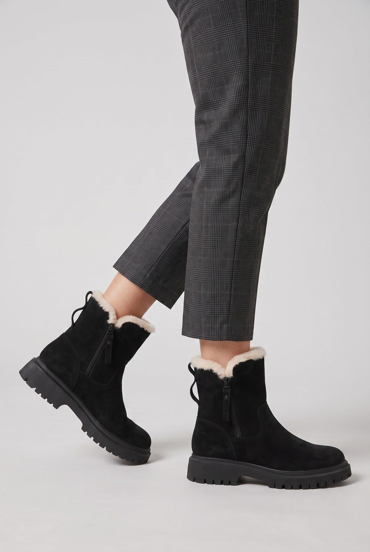 Women's Ankle Boots | Side Zip Chunky Sole