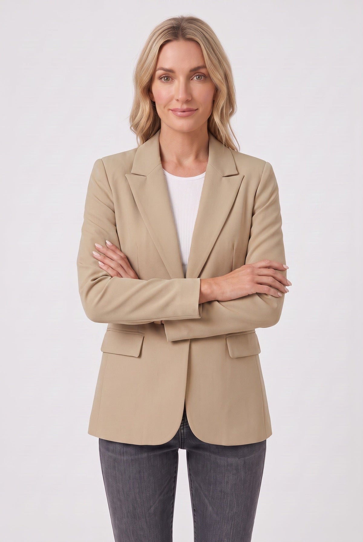 Women’s Blazer | Single-Breasted with Flap Pockets