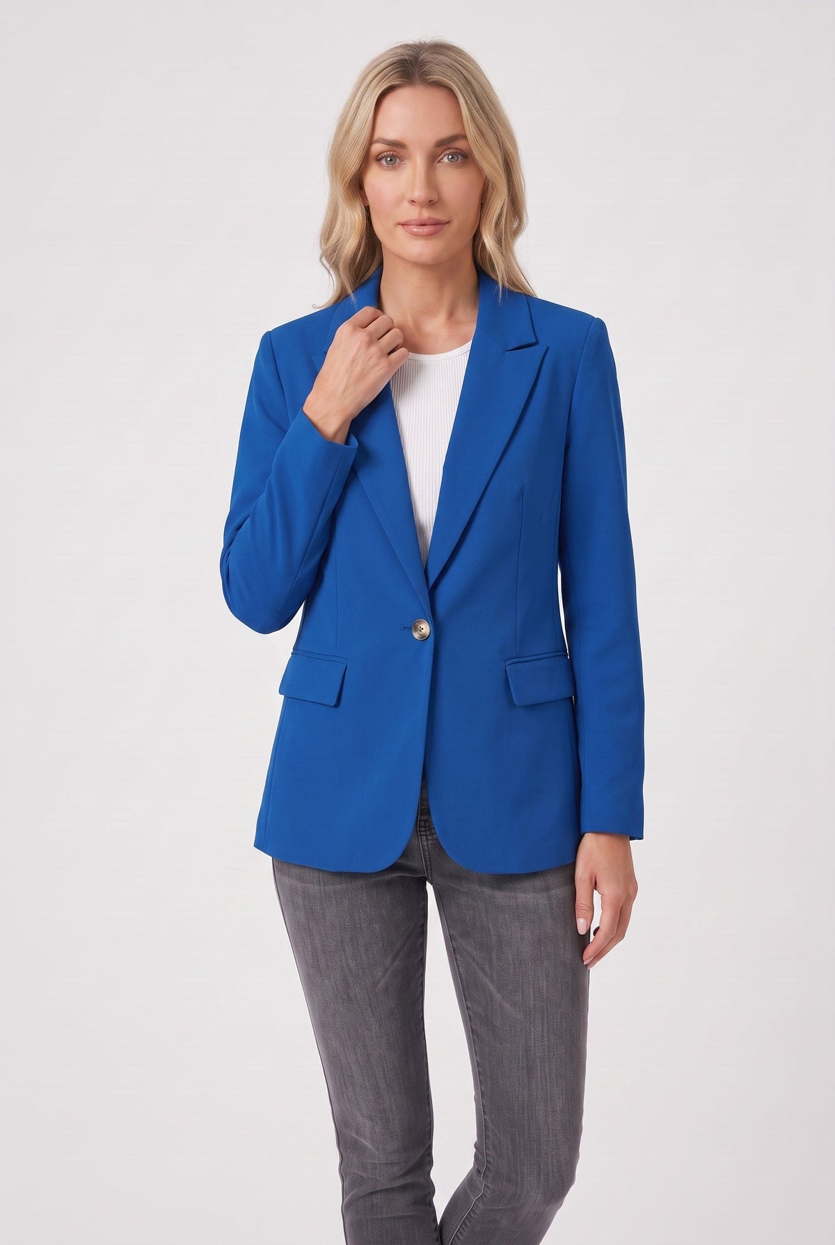 Women’s Blazer | Single-Breasted with Flap Pockets