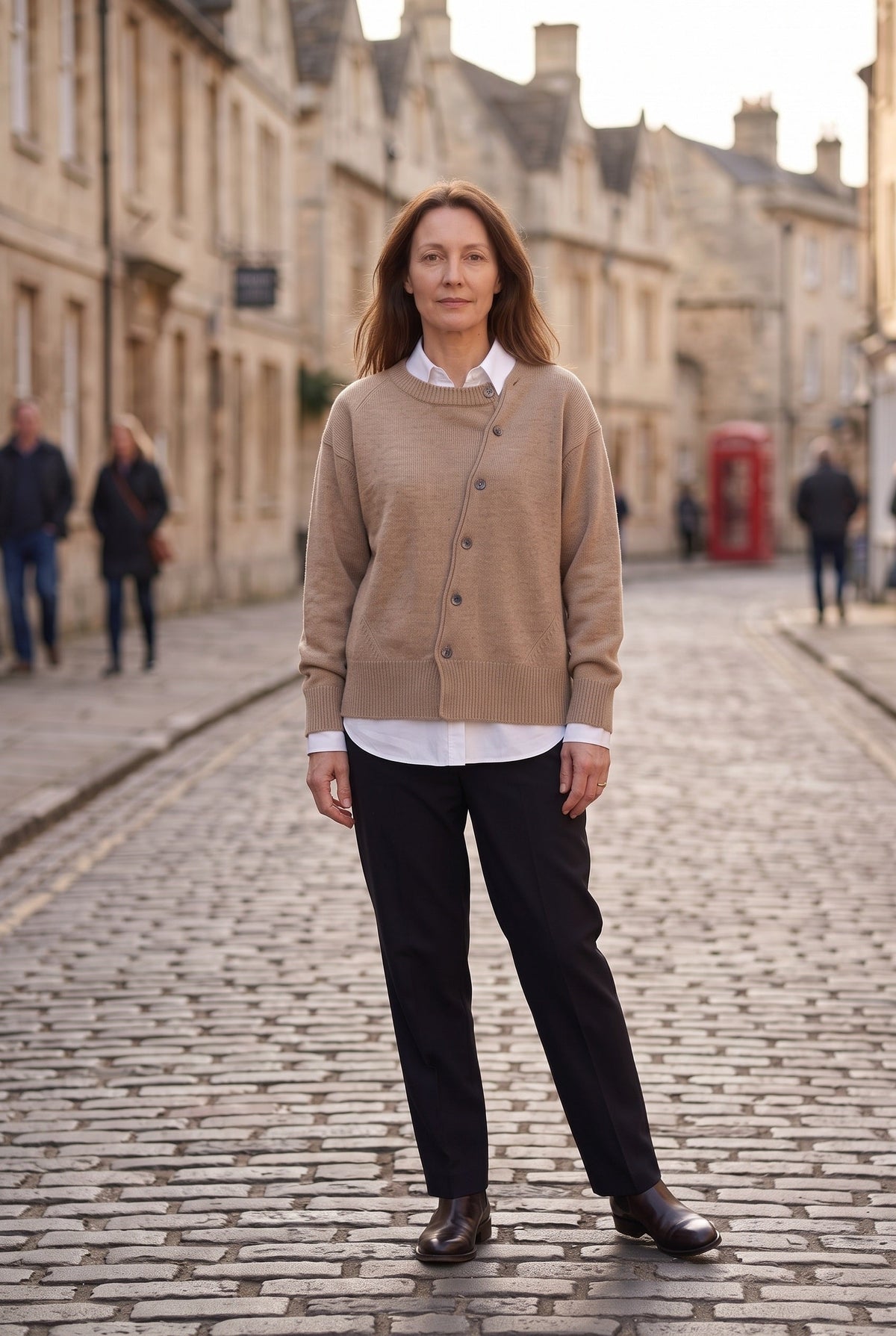 Women's Cardigan | Button-Front Drop Shoulder