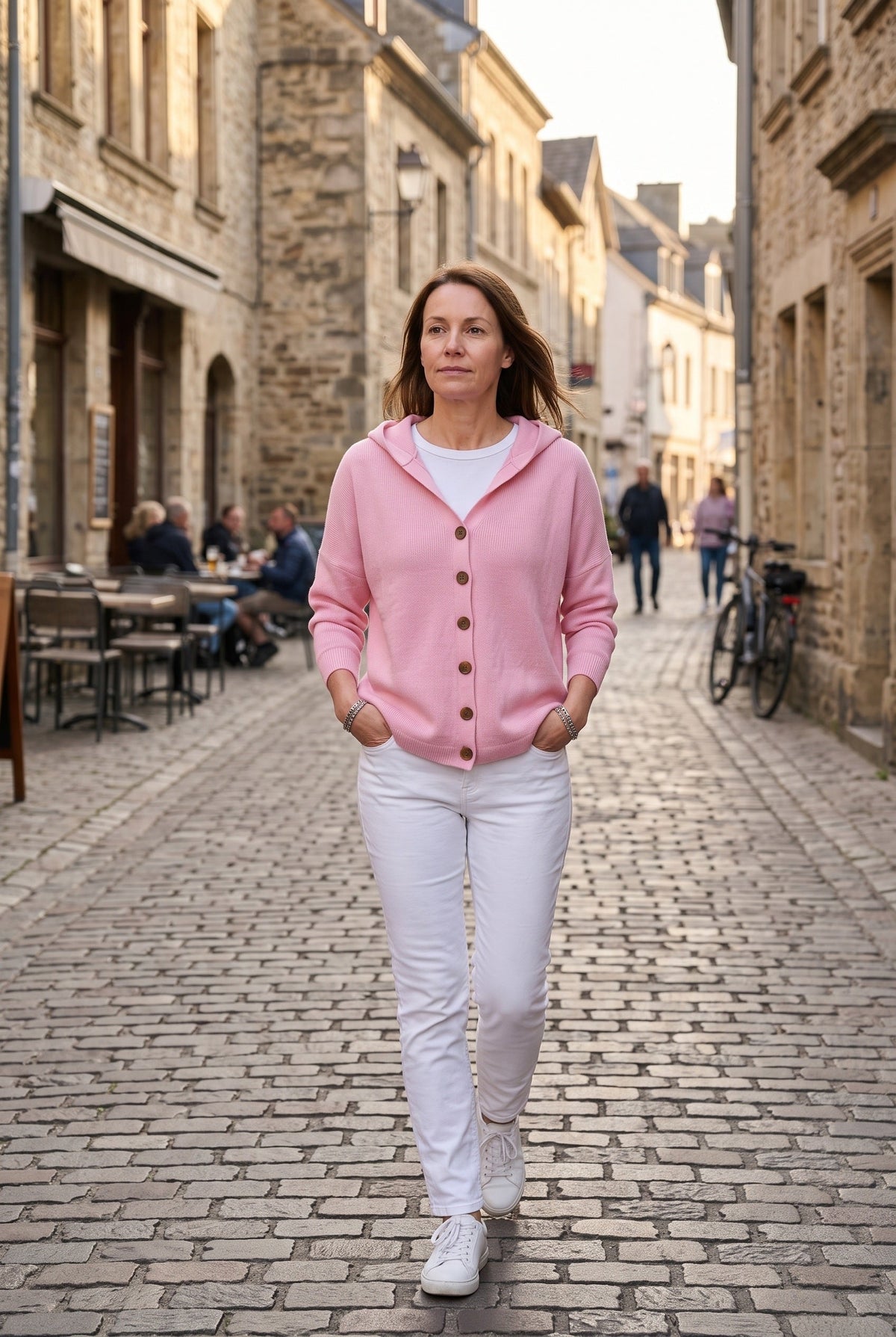 Women's Cardigan | Hooded Button Front