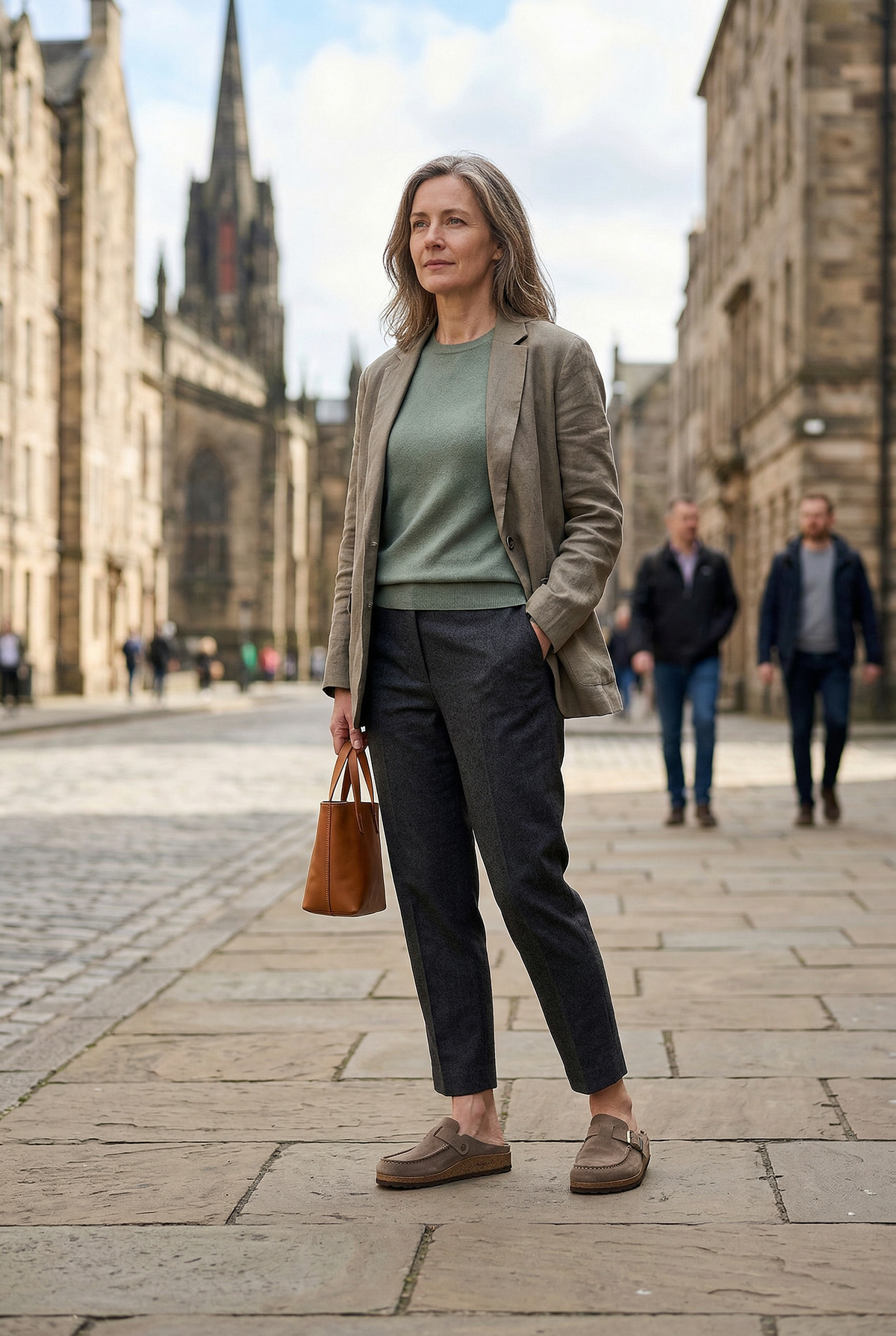 Women’s Clogs | Suede Look with Buckle Strap