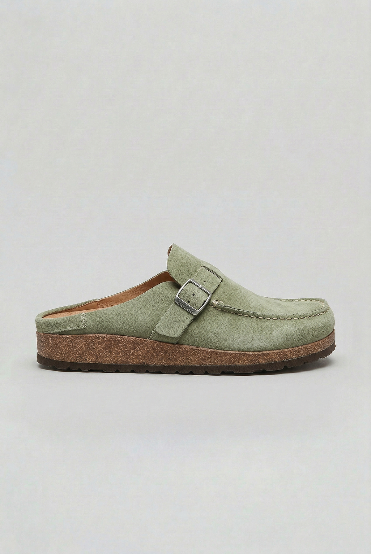 Women’s Clogs | Suede Look with Buckle Strap