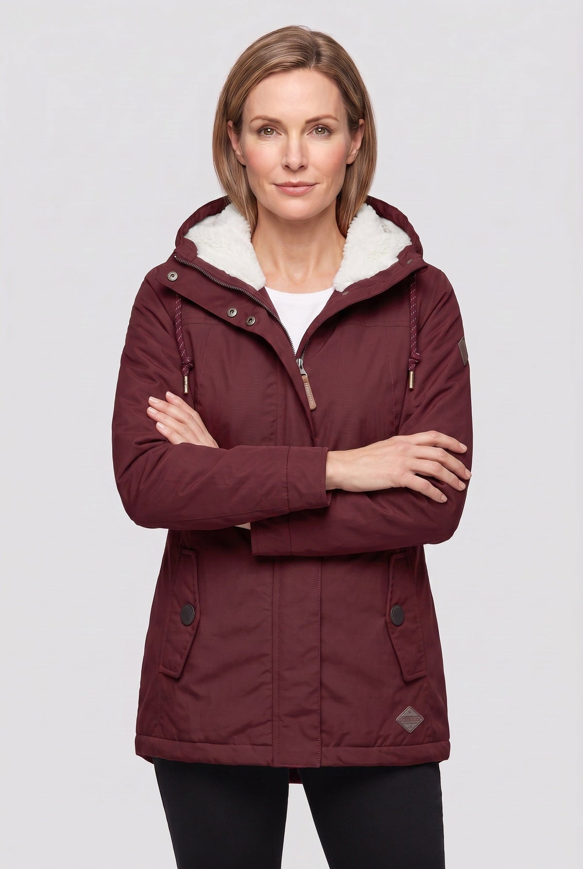 Women’s Coat | Hooded Zip Front
