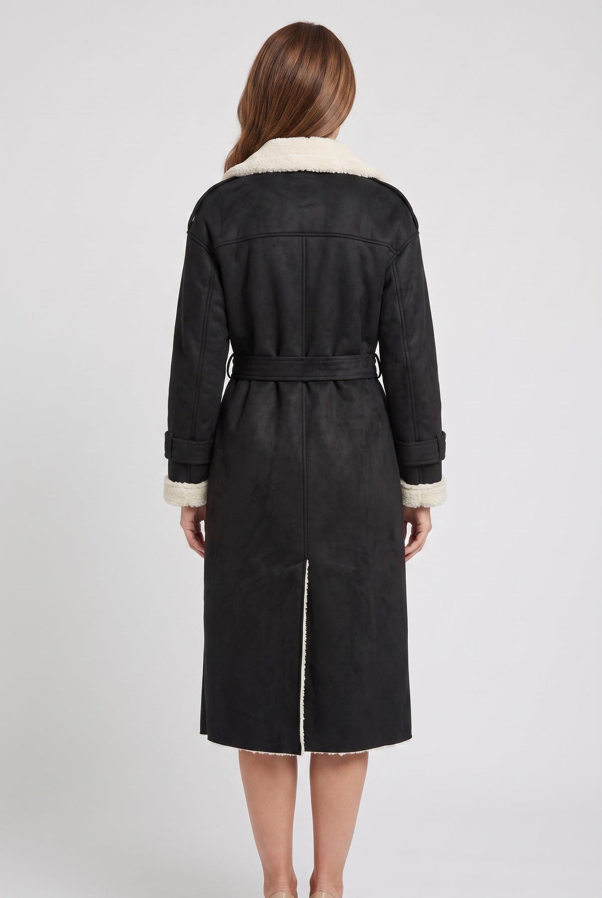Women's Coat | Longline Aviator Belted
