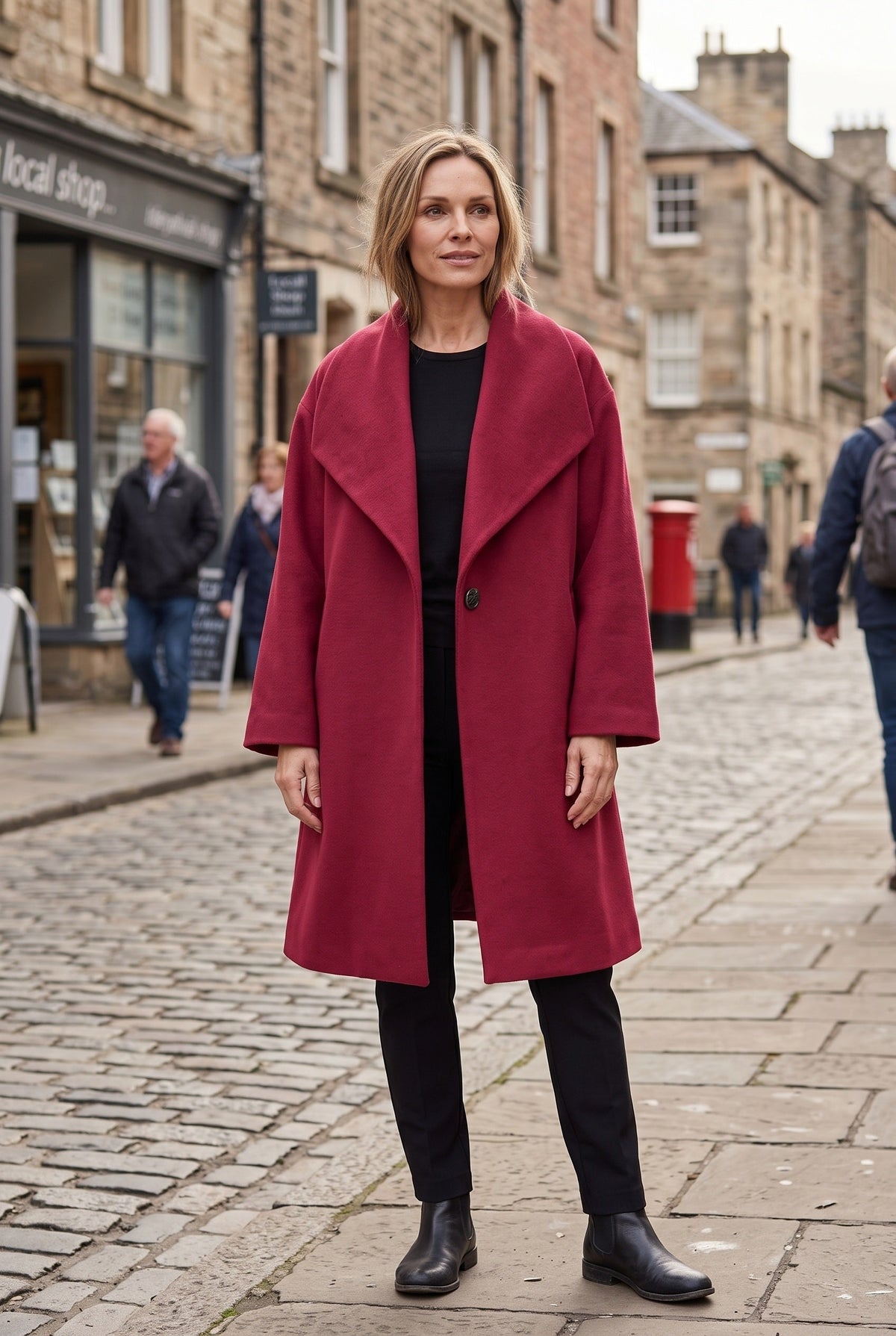 Women's Coat | Oversized Shawl Collar