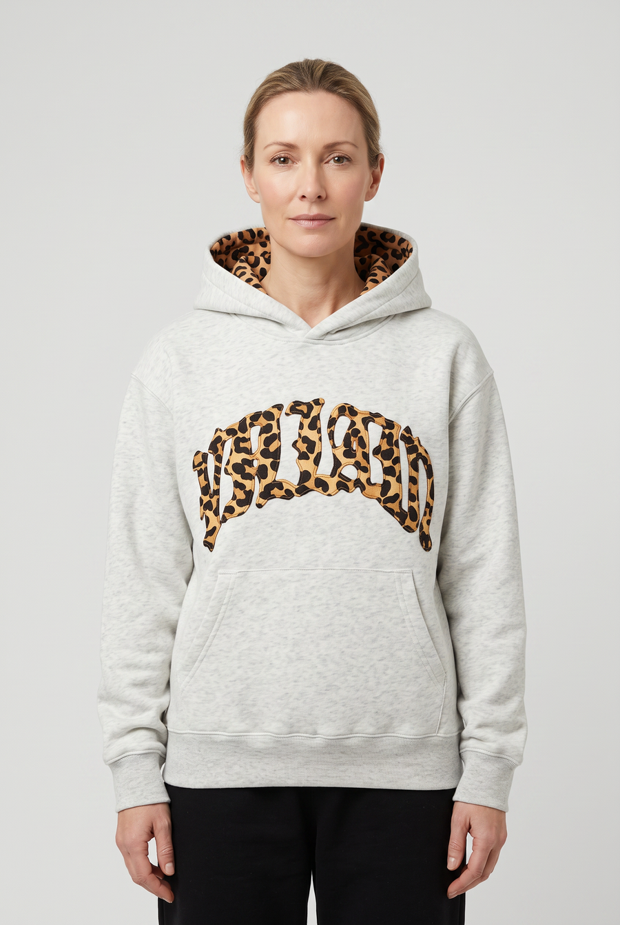 Women's Hoodie | Leopard Print Relaxed Fit