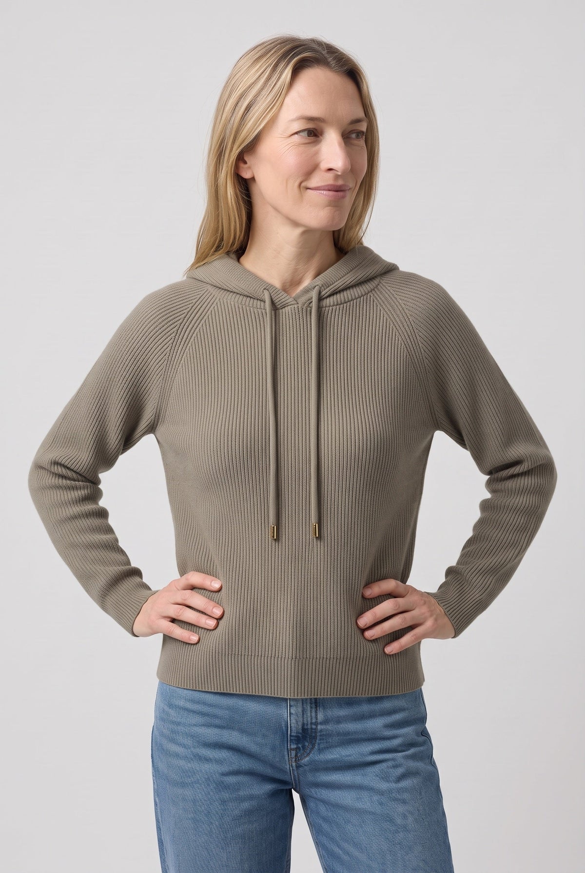 Women's Hoodie | Relaxed Ribbed Pullover
