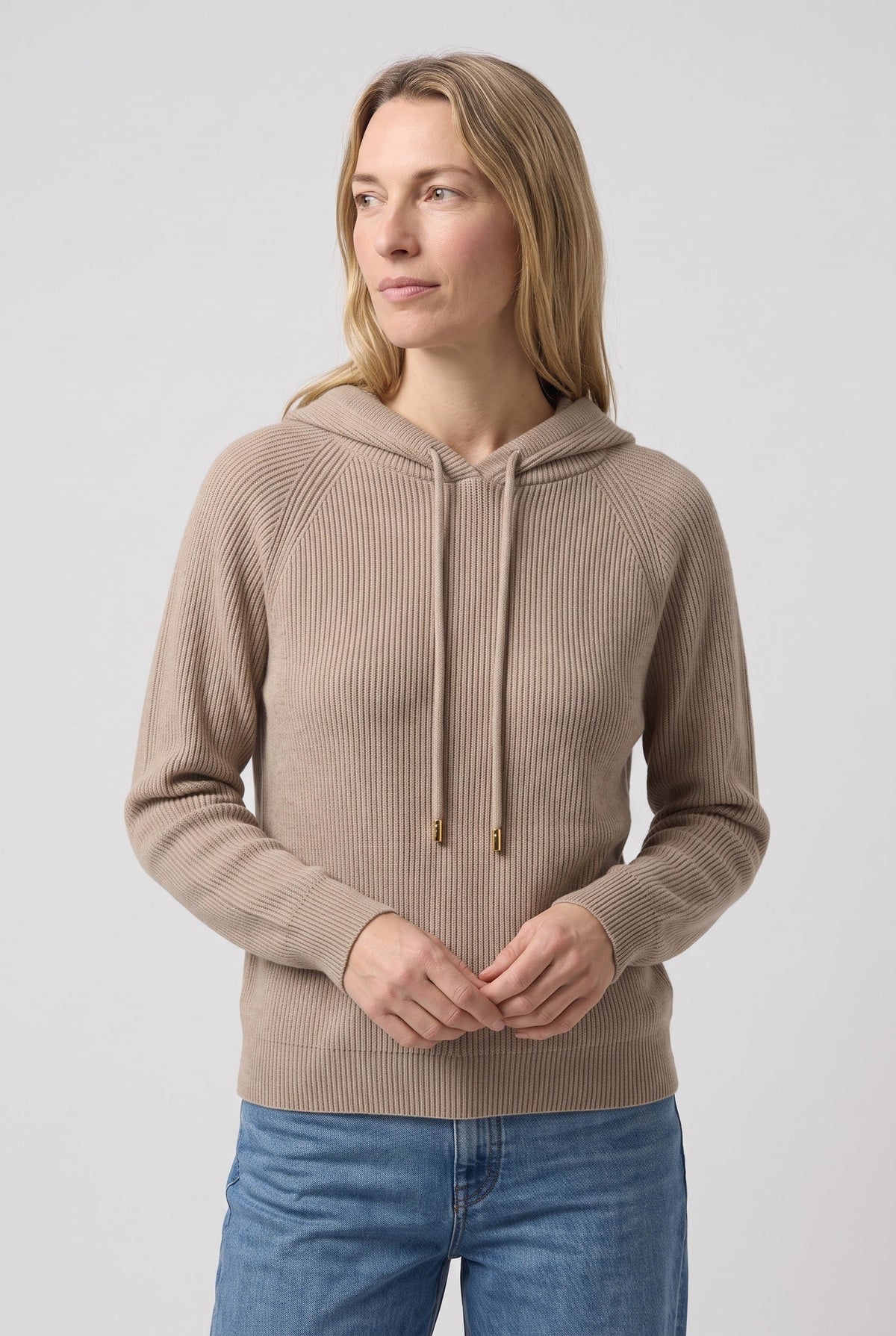 Women's Hoodie | Relaxed Ribbed Pullover
