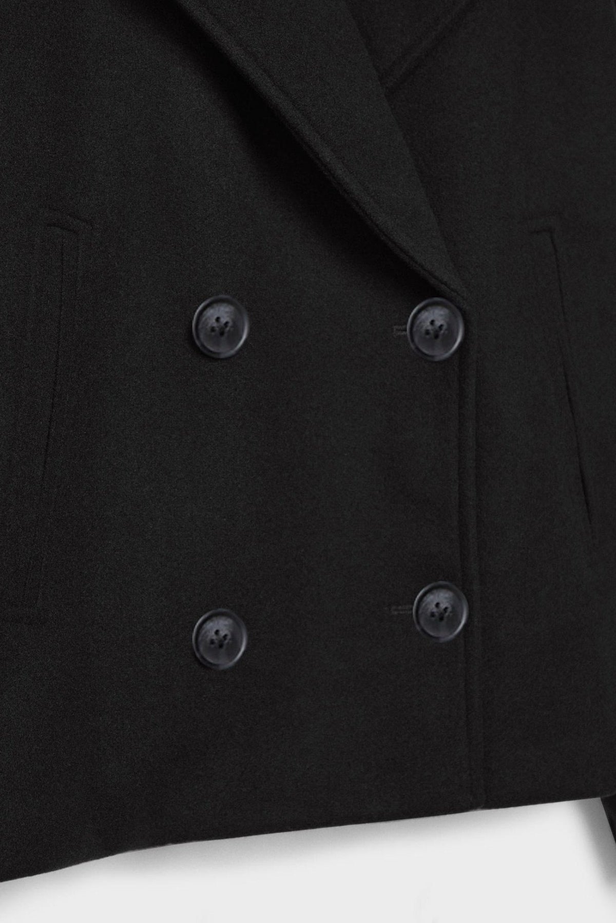 Women’s Jacket | Cropped Double-Breasted with Wide Lapels