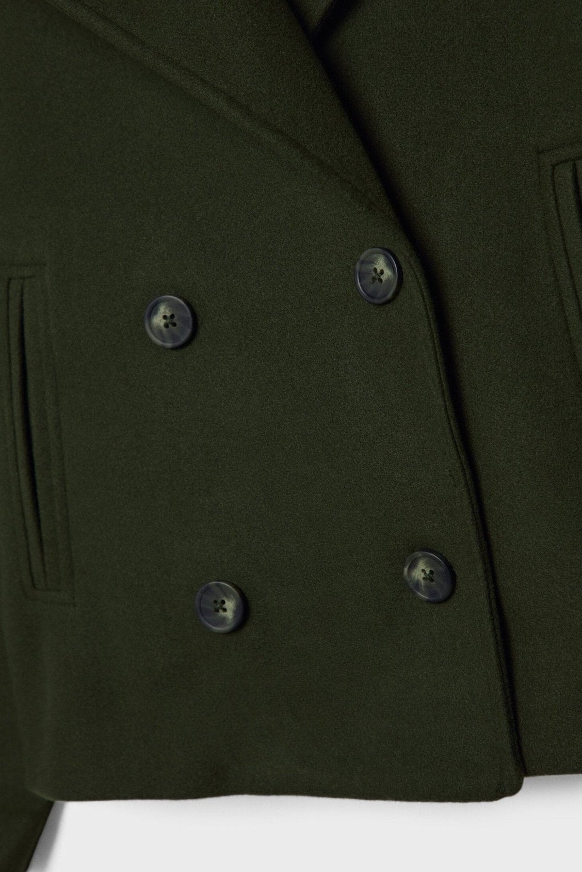 Women’s Jacket | Cropped Double-Breasted with Wide Lapels