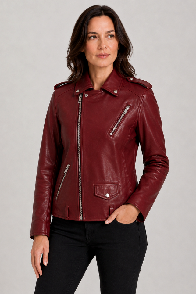 Women's Jacket | Fitted Leather-Look