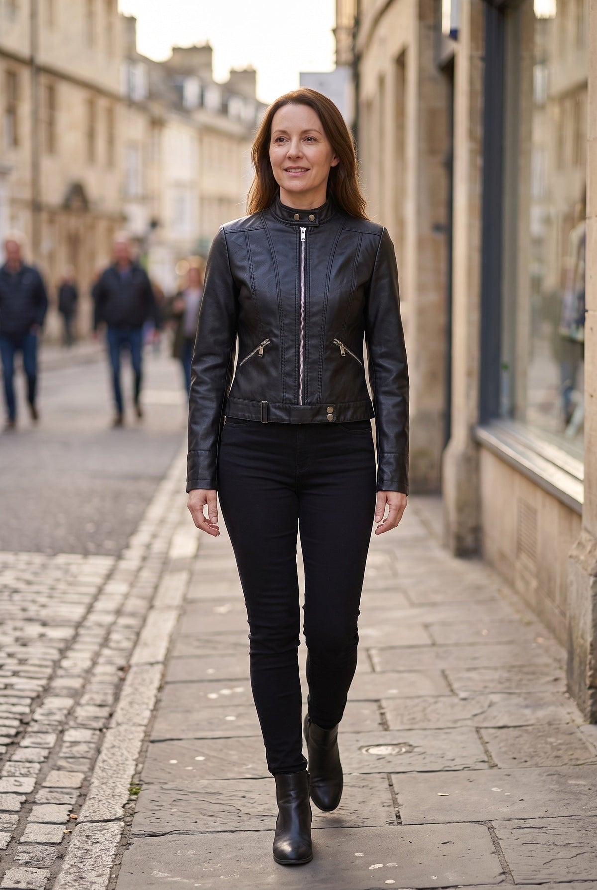 Women's Jacket | Leather-Look Biker