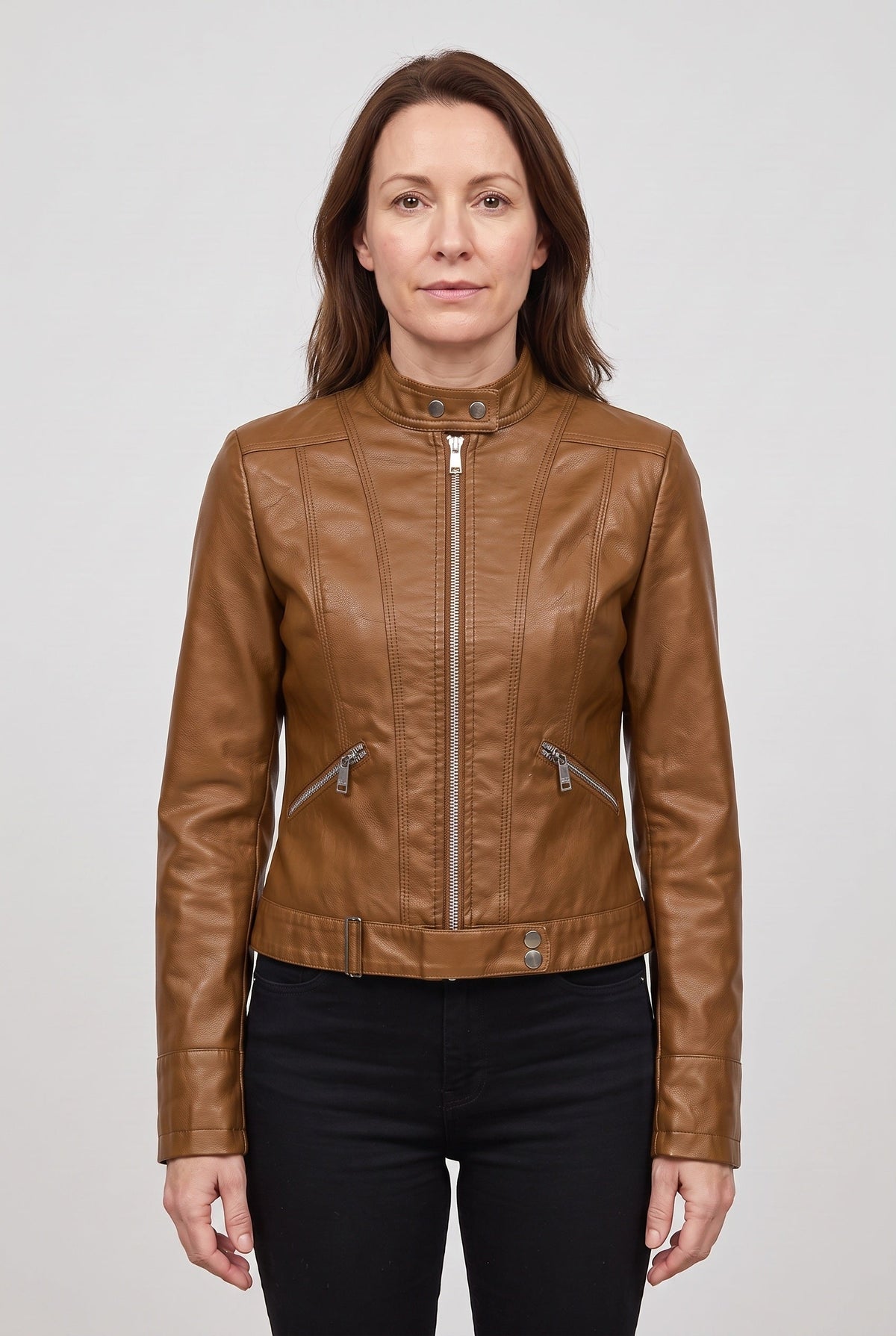 Women's Jacket | Leather-Look Biker