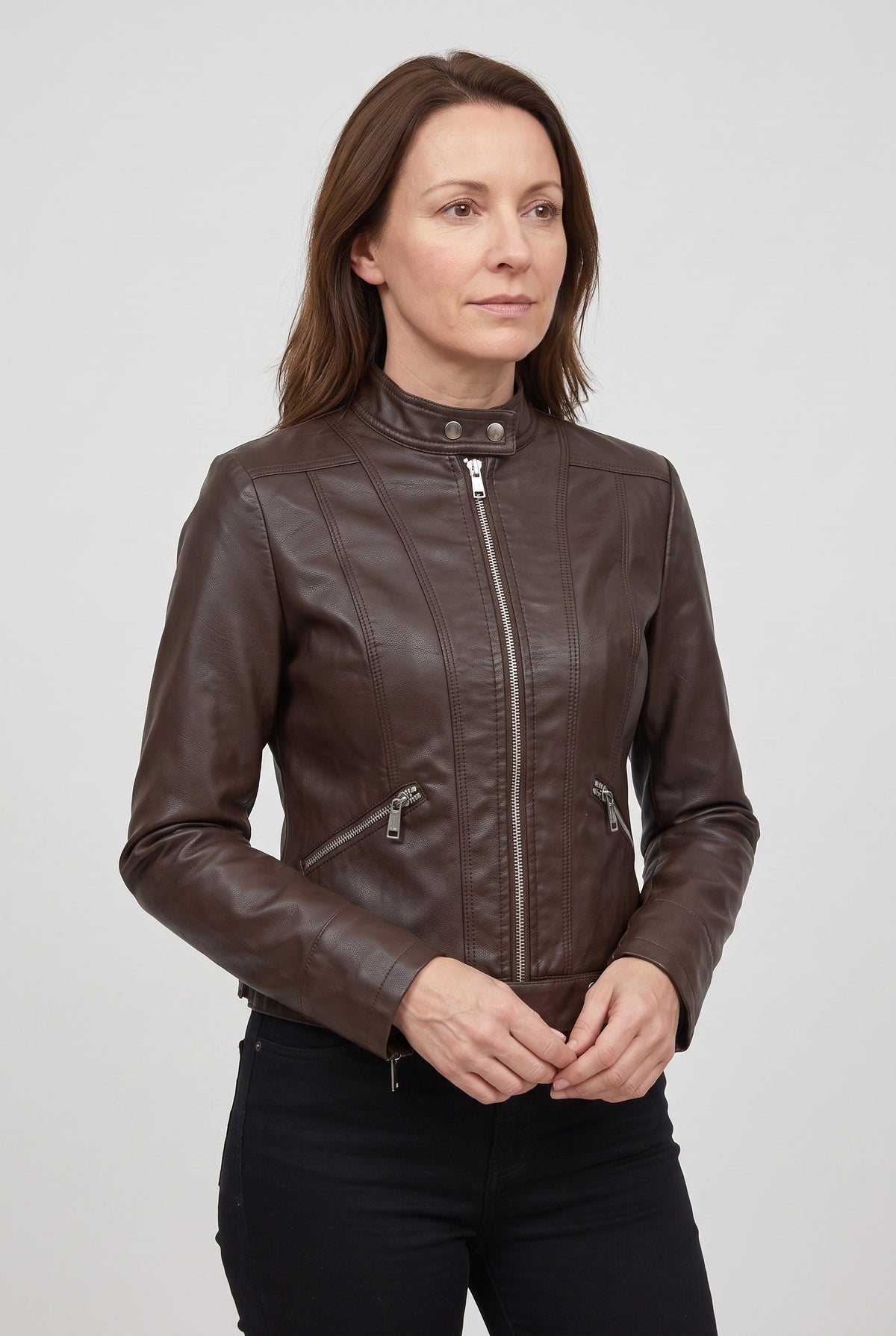 Women's Jacket | Leather-Look Biker