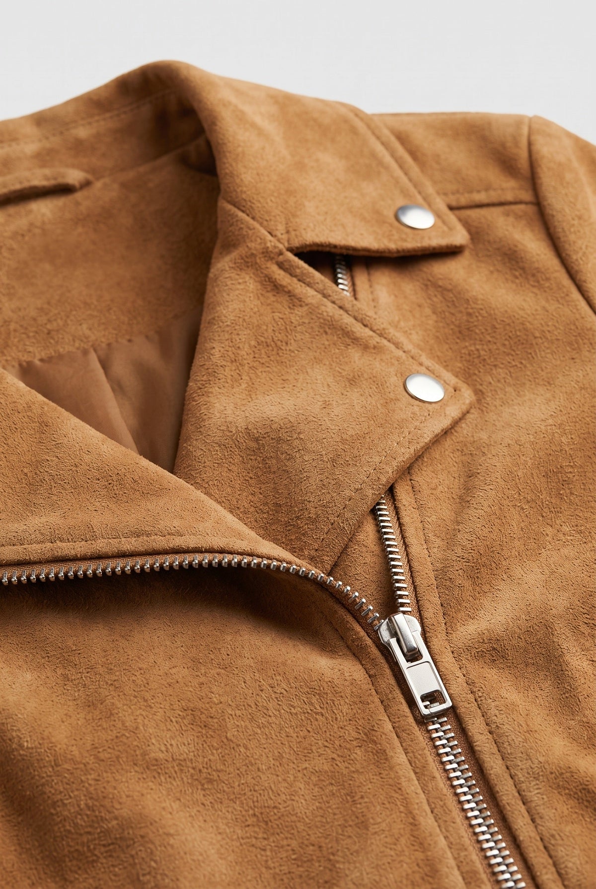 Women's Jacket | Suede-Look Cropped Biker