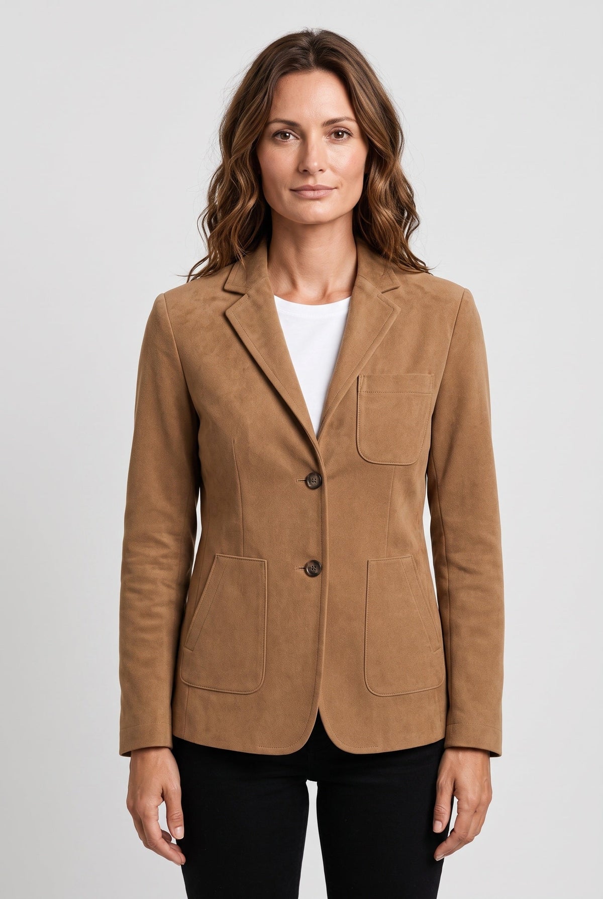 Women's Jacket | Suede-Look Patch Pocket