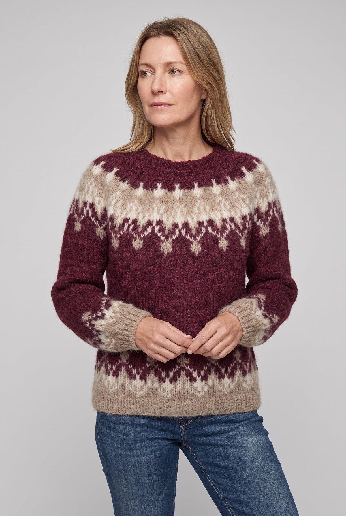 Women's Jumper | Knitted Nordic Snowflake