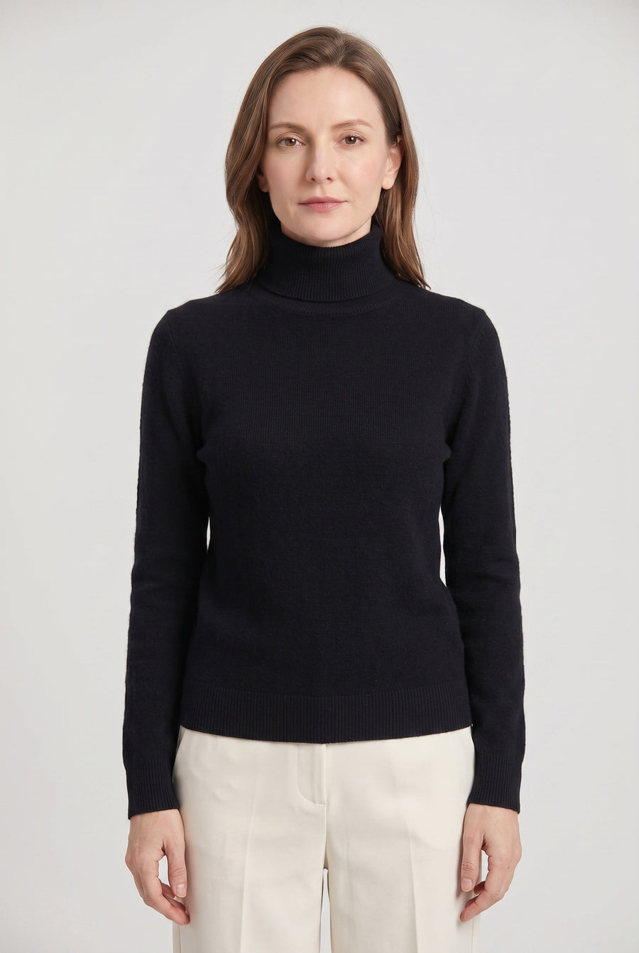 Women’s Jumper | Roll Neck with Ribbed Trims