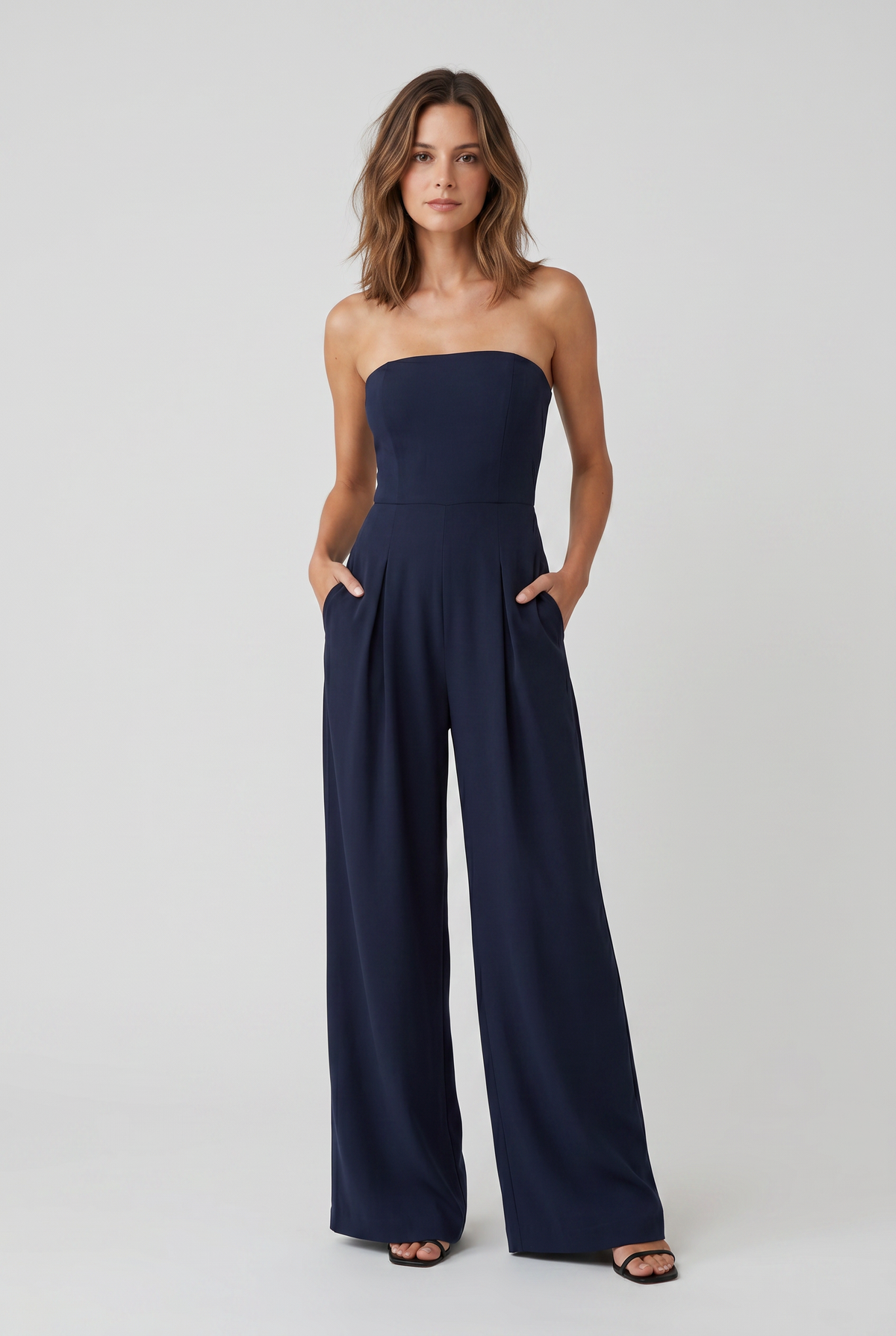 Women's Jumpsuit | Wide Leg Strapless