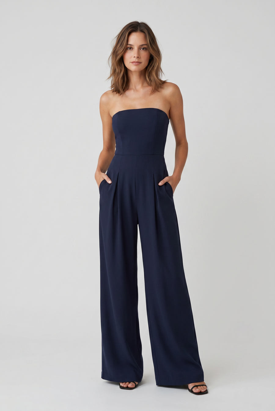 Women's Jumpsuit | Wide Leg Strapless