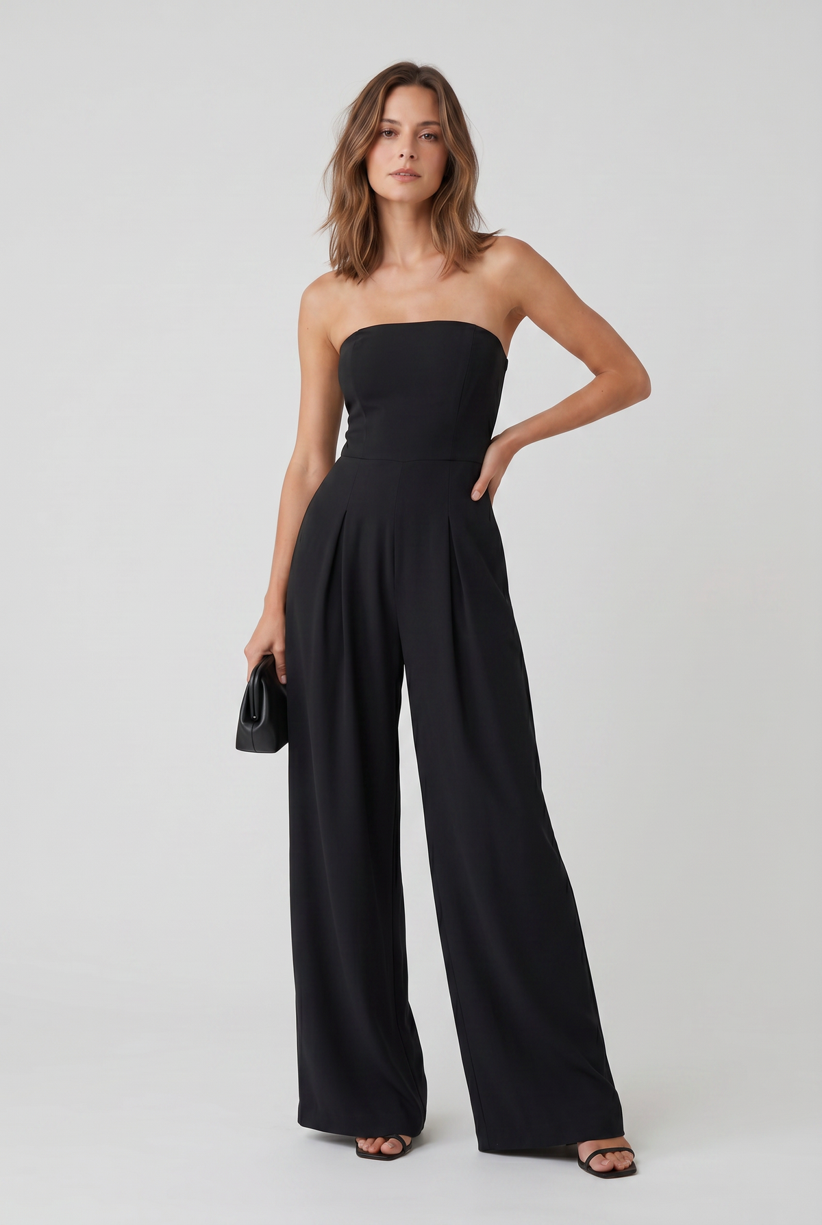 Women's Jumpsuit | Wide Leg Strapless