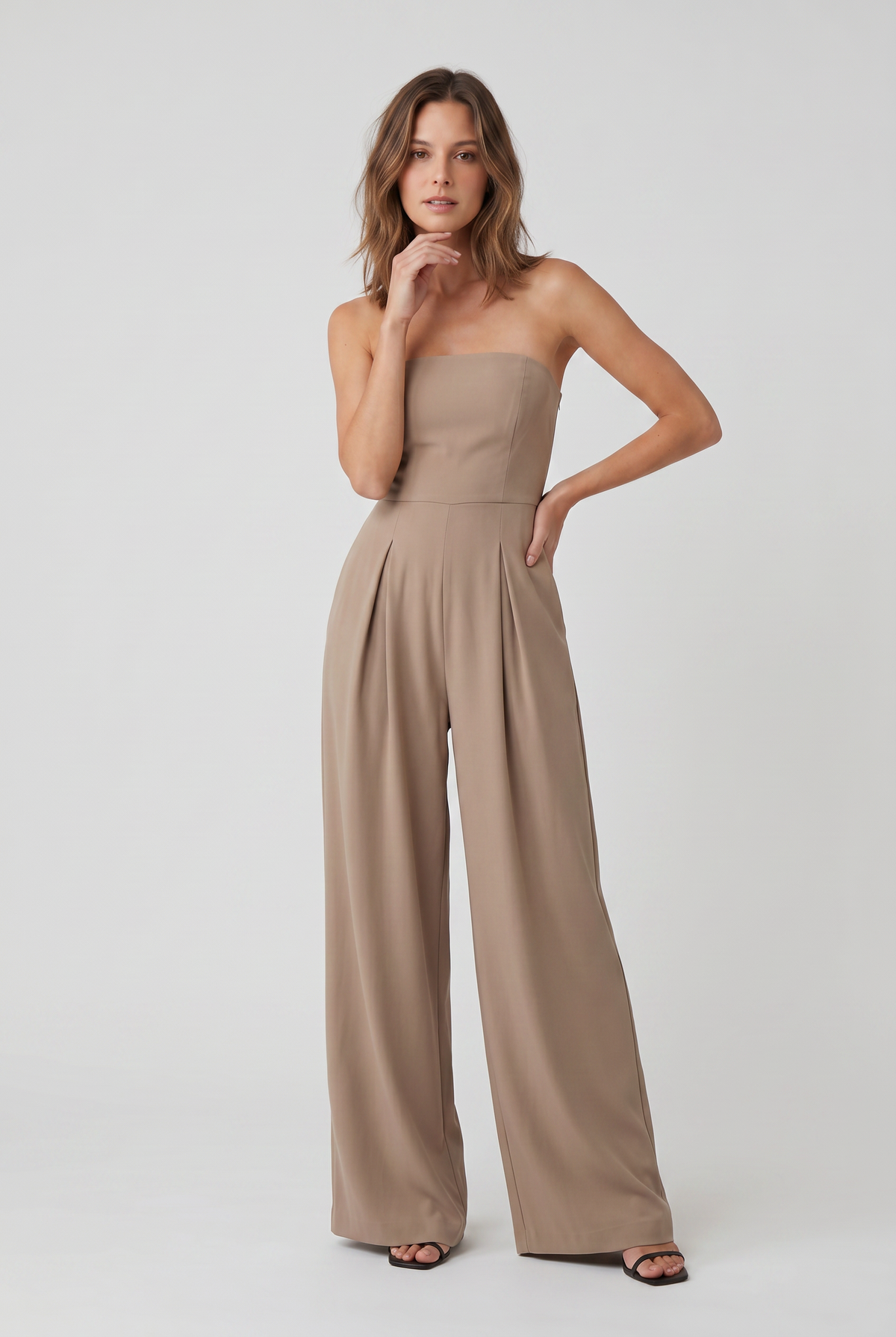 Women's Jumpsuit | Wide Leg Strapless