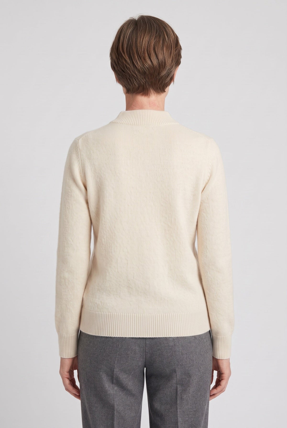 Women's Knitted Jumper | Mock Neck