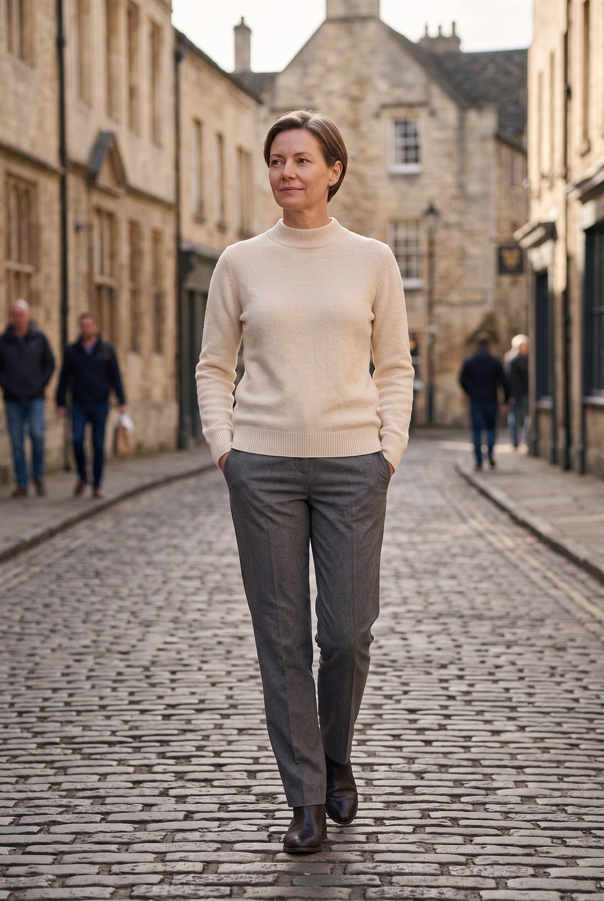 Women's Knitted Jumper | Mock Neck