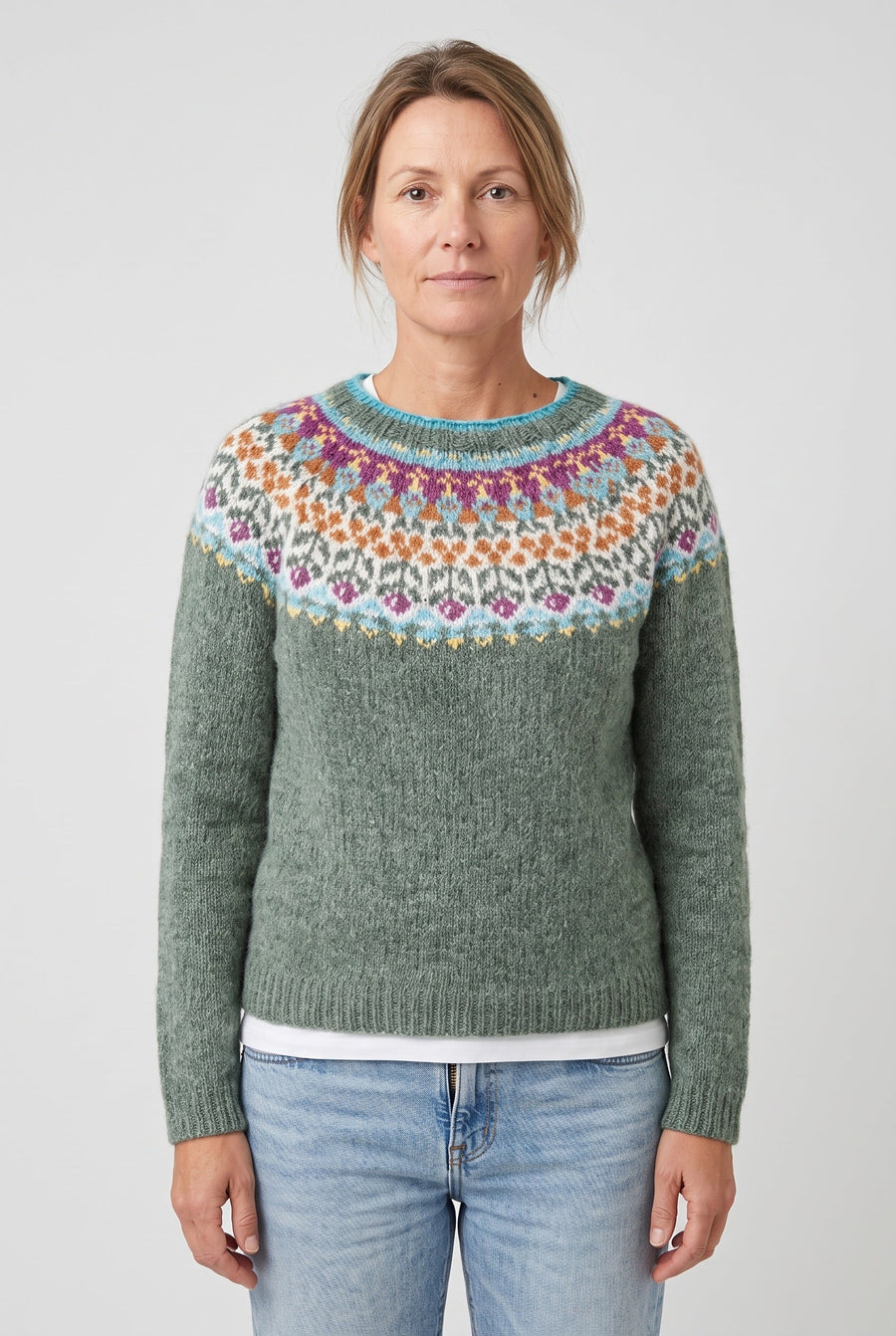 Women's Knitted Jumper | Nordic Geometric