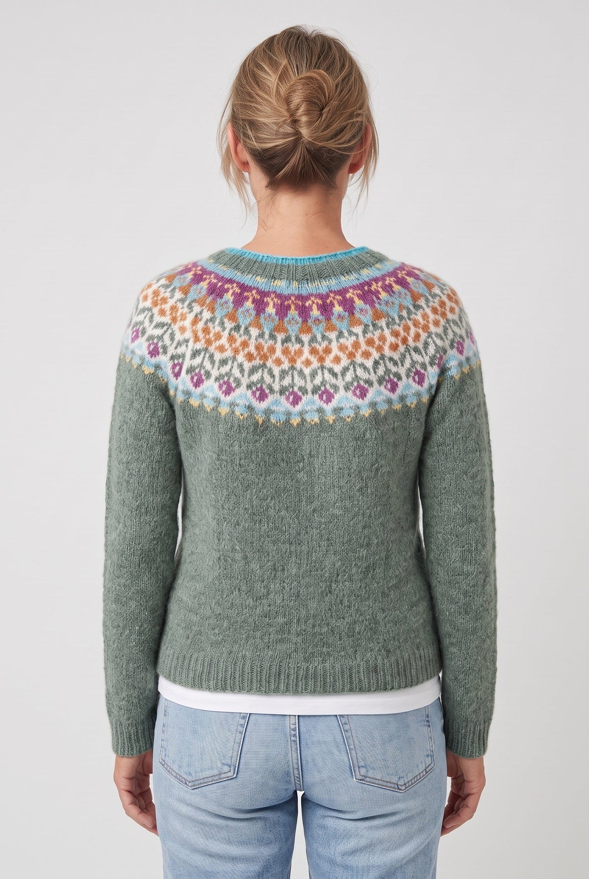 Women's Knitted Jumper | Nordic Geometric